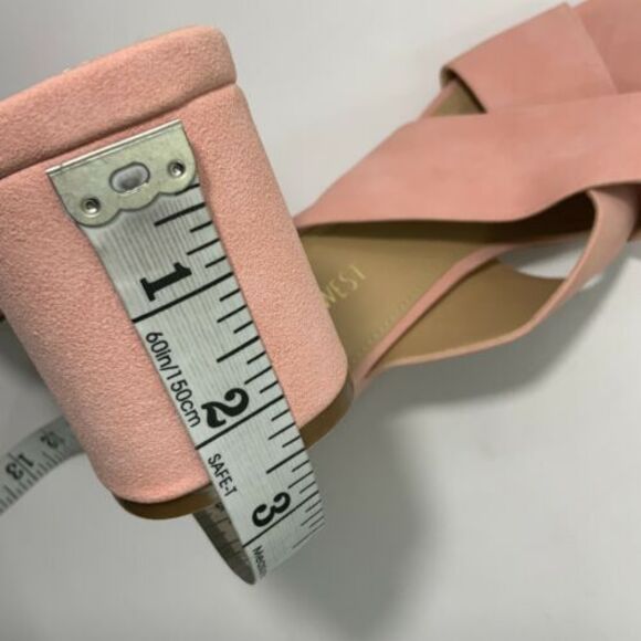 Nine West Pink Glimpse Criss Cross Strap Sandals Slip-on 9 - Picture 8 of 12